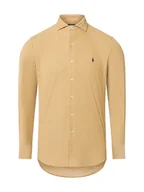 Koszule męskie - Polo Ralph Lauren Męska koszula sztruksowa Mężczyźni Regular Fit Bawełna beżowy jednolity, S - miniaturka - grafika 1