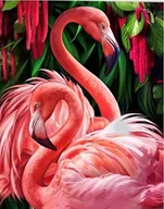 Mały naukowiec - Norimpex, Diamentowa mozaika - Flamingi - miniaturka - grafika 1