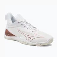 Buty sportowe damskie - Buty do piłki ręcznej damskie Mizuno Wave Mirage 4 white/rose/snow white - miniaturka - grafika 1