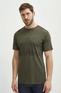Koszulki męskie - Viking t-shirt sportowy Morain kolor zielony z nadrukiem - grafika 1