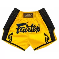 Spodnie sportowe męskie - Fairtex Spodenki Tajskie Muay Thai BS1701 Yellow/Black - miniaturka - grafika 1