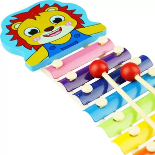 Cymbałki kolorowa edukacyjna zabawka muzyczna dla dzieci lew - Instrumenty muzyczne dla dzieci - miniaturka - grafika 1