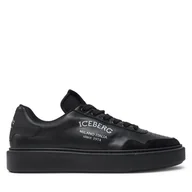 Sneakersy męskie - Sneakersy Iceberg Bozema IU1723 Czarny - miniaturka - grafika 1