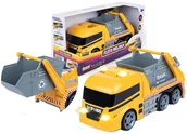 Samochody i pojazdy dla dzieci - DUMEL FLOTA MIEJSKA ŚMIECIARKA Z KONTENEREM +3 - miniaturka - grafika 1