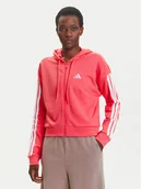 Bluzy damskie - adidas Bluza Essentials 3-Stripes KE4388 Różowy Regular Fit - miniaturka - grafika 1