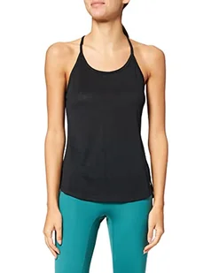 Nike Damska kamizelka W Nk One Df Breathe Tank Vest, czarny/biały, XS - Kamizelki damskie - miniaturka - grafika 1