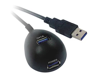 PremiumCord HUB USB PremiumCord 2x USB 3.0 1.8m ku3dock01 - Huby USB - miniaturka - grafika 1