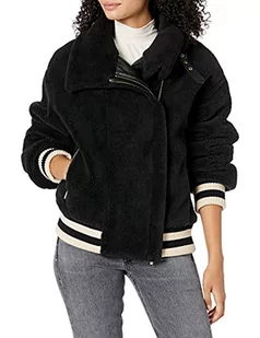 Armani Exchange Damska kurtka Teddy, czarny, XS - Kurtki damskie - miniaturka - grafika 1