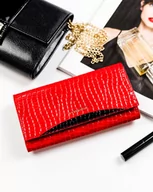 Portfele - Duży, Lakierowany Portfel Damski Ze Zwierzęcym Wzorem — Peterson - miniaturka - grafika 1