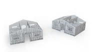 Kolorowanki, wyklejanki - Stajnia z kartonu 3D Tekturaki - miniaturka - grafika 1