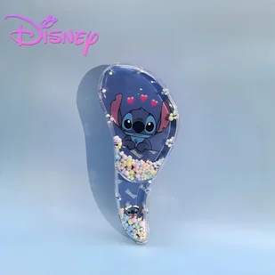 TEMU Disney Szczotka do Masażu Skóry Głowy z Rączką Ergonomii i Grzechotkami w Kształcie Postaci Stich - 3 Kolorowe Grzebienie dla Włosów Normalnych, - Szczotki do masażu - miniaturka - grafika 1