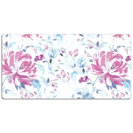 Podkładki na biurko - Podkładka na biurko z nadrukiem Eleganckie kwiaty 120x60 cm - miniaturka - grafika 1