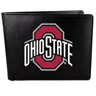 Portfele - NCAA Siskiyou Sports Mężczyźni Ohio State Buckeyes Dwukrotny portfel duże logo jeden rozmiar czarny - miniaturka - grafika 1