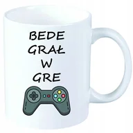 Kubki - Kubek Bede Grał w Gre na prezent + IMIĘ - miniaturka - grafika 1