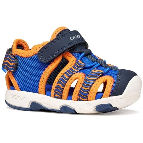 Geox B Multy Boy A sandały, ROYAL/pomarańczowe, 25 EU