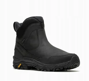 MERRELL ŚNIEGOWCE CZARNE NA ZAMEK ZA KOSTKĘ ZE SKÓRĄ 40 Ż3C - Śniegowce damskie - miniaturka - grafika 1