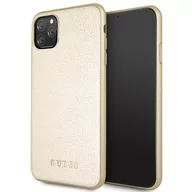 Etui i futerały do telefonów - Guess Obudowa dla telefonów komórkowych Iridescent pro Apple iPhone 11 Pro Max GUHCN65IGLGO Złoty - miniaturka - grafika 1