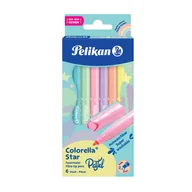 Przybory szkolne - Herlitz, Flamastry pastelowe Colorella, 6 szt. - miniaturka - grafika 1