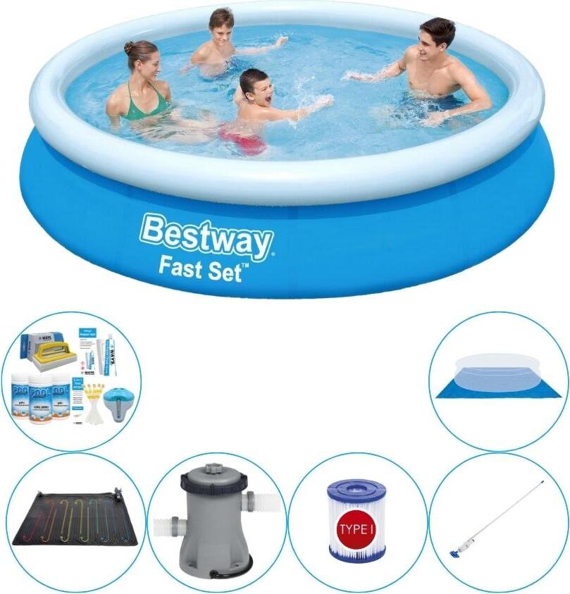 Zestaw basenowy - Bestway Fast Set 366x76 cm okrągły