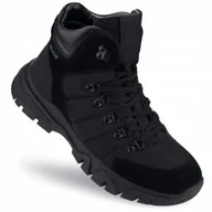 Botki męskie - BUTY męskie ZIMOWE BIG STAR SKÓRZANE ocieplane TRAPERY OO174179 czarne 41 - miniaturka - grafika 1