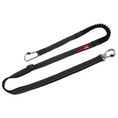 Smycze dla psów - Zolux Smycz MOOV do biegania z amortyzatorem czarna - miniaturka - grafika 1