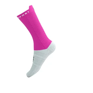 COMPRESSPORT Skarpetki rowerowe PRORACING SOCKS V4 BIKE white/neo pink - Skarpetki kolarskie - miniaturka - grafika 8