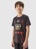 Koszulki dla chłopców - 4F Koszulka klubowa wyjazdowa z sezonu 2023/24 dziecięca 4F x Piast Gliwice - czarna 134/140 (8-10 lat) - miniaturka - grafika 1