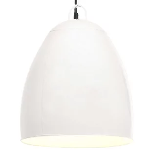 VidaXL Industrialna lampa wisząca, 25 W, biała, okrągła, 42 cm, E27 320558 - Lampy sufitowe - miniaturka - grafika 1