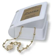 Różańce - Różaniec pozłacany Cudowny Medalik z grawerowanym pudełkiem - miniaturka - grafika 1