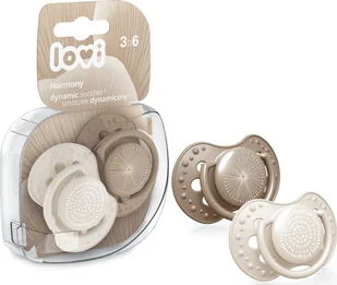 Lovi Smoczek 3-6m 2 szt. Harmony Girl 22/906 Lovi - Smoczki uspokajające - miniaturka - grafika 1