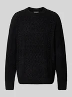 Swetry męskie - Sweter z dzianiny z okrągłym dekoltem - miniaturka - grafika 1