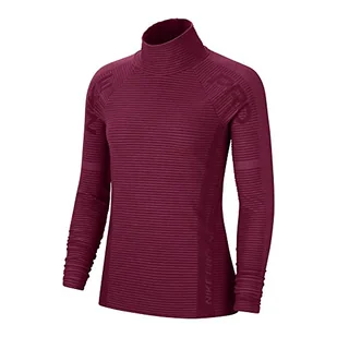 Nike Damski W Np Cln Hpwm Nvl Top, ciemna bursztyna/metaliczna srebrna, M CU7004 - Koszulki i topy damskie - miniaturka - grafika 1