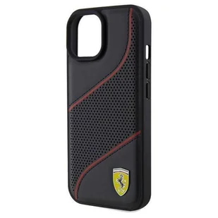 Ferrari FEHCP15SPWAK iPhone 15 / 14 / 13 6.1" czarny/black hardcase Perforated Waves Metal Logo - Etui i futerały do telefonów - miniaturka - grafika 15