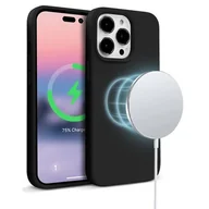Etui i futerały do telefonów - Etui Crong Color Cover Magnetic MagSafe do iPhone 14 Pro Czarny - miniaturka - grafika 1