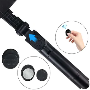 Selfie stick Alogy Mini Tripod uchwyt do telefonu Bluetooth kijek monopod pilot Czarny - Monopody - miniaturka - grafika 4