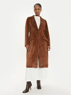 Fracomina Płaszcz przejściowy FS24WC4001O44501 Brązowy Regular Fit - Płaszcze damskie - miniaturka - grafika 1