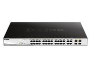 Pozostałe akcesoria sieciowe - D-LINK 28-Port Layer2 PoE Gigabit Smart Managed Switch dlink green 3.0 24x 10/100/1000Mbit/s TP RJ-45 PoE Port 802.3at - miniaturka - grafika 1