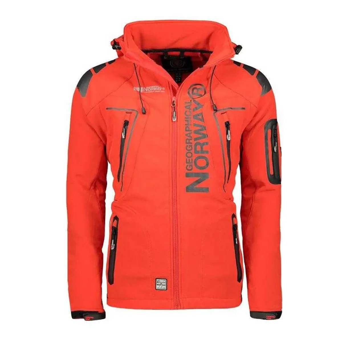 Geographical Norway Męska Kurtka Typu Softshell „Techno” Z Wodoodporną Powłoką (S (52-55 Cm) / Ciemnowiśniowy)