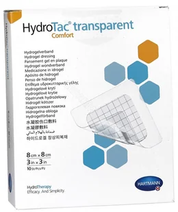 Hartmann HydroTac Transparent Comfort przezroczysty opatrunek z hydrożelem 8 x 8 cm x 10 szt |  OD 199 PLN! - Apteczki i materiały opatrunkowe - miniaturka - grafika 1