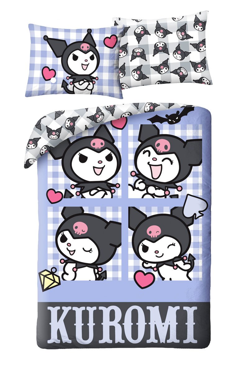 Pościel dziecięca Hello Kitty Kuromi 140 x 200 cm Halantex Mikrofibra kot