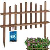 Ogrodzenia - PŁOTEK WENGE PŁOT OGRODOWY TRAWNIKOWY DREWNIANY WBIJANY 60 PALISADA OBRZEŻE - miniaturka - grafika 1