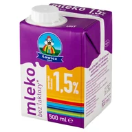 Szybkie dania obiadowe - Mleko Łowickie UHT 1,5% 500 ml bez laktozy Łowicz - miniaturka - grafika 1