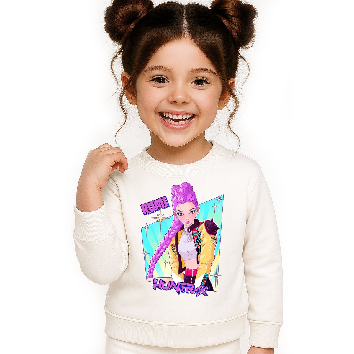 BLUZA DZIECIĘCA HUNTRIX RUMI KPOP 110-116 BAWEŁNIANA JAKOŚĆ