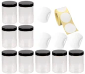 Etykiety do drukarek - Pojemnik Plastikowy Słoik 1L 9 Szt Etykiety - miniaturka - grafika 1