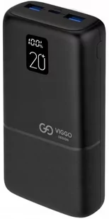 Viggo Design Powerbank 20000 mAh PD 20W LED czarny - Powerbanki - miniaturka - grafika 2