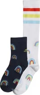Skarpety termoaktywne - Adidas Skarpety adidas Rainbow 2PP HN5735 - miniaturka - grafika 1