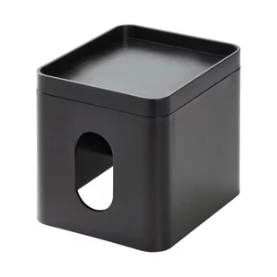 Czarne pudełko na chusteczki iDesign Cade - Pudła i pojemniki do przechowywania - miniaturka - grafika 1