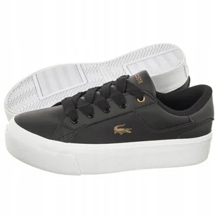 Buty Sneakersy na Platformie Damskie Lacoste Ziane Platform Czarne - Sneakersy damskie - miniaturka - grafika 1