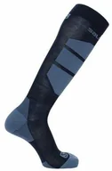Skarpetki i podkolanówki sportowe - Skarpety Salomon Comfort Men Dark Denim/Mood Indigo - miniaturka - grafika 1