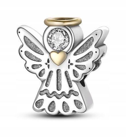 Charms ANIOŁ do bransolet modułowych SREBRO ANIOŁEK C402